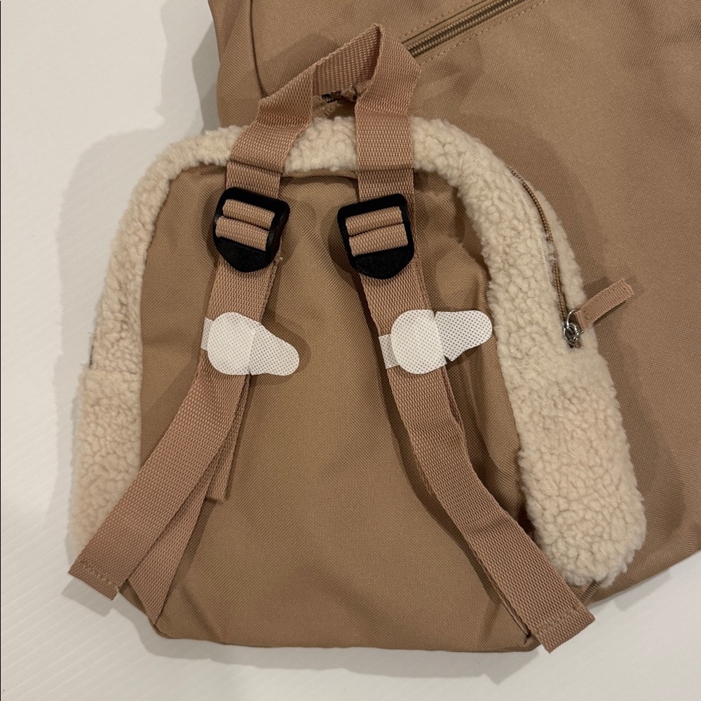 DSW Brown and Cream Backpack NWT - Picture 3 of 6